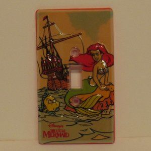 Vintage 1990  Disney The Little Mermaid Light Switch Cover